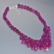 Aluma USA Knotted Drop Cluster Necklace - 18-20"