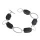 Aluma USA Linked Bracelet - Black Agate, Sterling Silver
