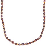 Aluma USA Long and Lean Necklace - Carnelian, Freshwater Pearls