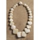 Aluma USA Mop Overlapping Squares Necklace