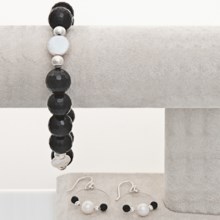 Aluma USA Onyx Bracelet and Earrings Set in Onyx - Closeouts