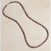Aluma USA Pearl and Agate Necklace - 40" in Dusty Rose - Closeouts