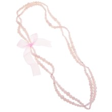 Aluma USA Rose Quartz Necklace - 60" in Pink - Closeouts