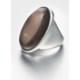 Aluma USA Smoky Quartz Ring - Oversized, Sterling Silver