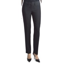 Amanda + Chelsea Contemporary Fit Stripe Pants - Narrow Leg (For Women) in Black/Navy - Closeouts