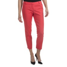 Amanda + Chelsea Cotton Blend Ankle Pants (For Women) in Fruit Punch - Closeouts