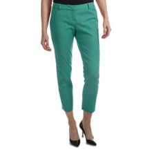 Amanda + Chelsea Cotton Blend Ankle Pants (For Women) in Green - Closeouts