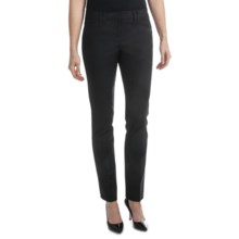 Amanda + Chelsea Cotton Blend Narrow Leg Pants (For Women) in Black - Closeouts