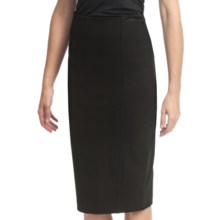 Amanda + Chelsea Ponte Knit Straight Skirt (For Women) in Black - Closeouts