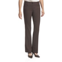 Amanda + Chelsea Salt & Pepper Contemporary Pants - Low Rise (For Women) in Brown - Closeouts