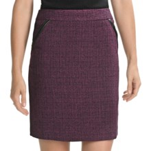 Amanda + Chelsea Tweed Straight Skirt (For Women) in Wine - Closeouts