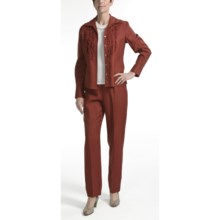 Amelia Austin Washed Linen Pants - Tapered Leg (For Women) in Rust - Closeouts
