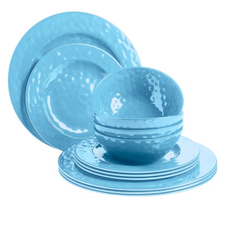 American Atelier Melamine Round Dinnerware Set - 12-Piece