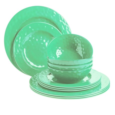 American Atelier Melamine Round Dinnerware Set - 12-Piece