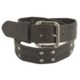American Beltway Nickel Rivet Accent Leather Belt (For Men)