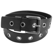 American Beltway Single-Prong Leather Belt (For Men) in Black - Closeouts
