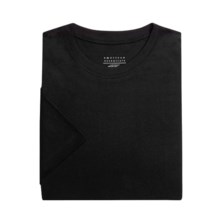 American Essentials Peruvian Cotton T-Shirt - Short Sleeve (For Men) in Black - Closeouts