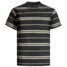 American Essentials T-Shirt - Silk-Cotton, Short Sleeve (For Men) in Black/Chocolate - Closeouts