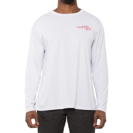 Reel Life Americana Fish Tail Sun Defender Shirt - UPF 50+, Long Sleeve (For Men) - WHITE (L )