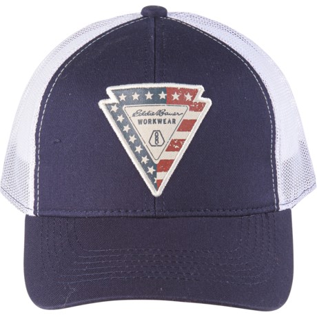 Eddie Bauer Americana Patch Trucker Hat (For Men) - NAVY PIER (O/S )