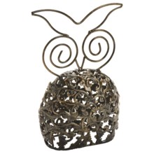 Ancient Graffiti Embossed Animal Statue - Metal in Owl - Closeouts