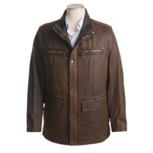 Andrew Marc Miller Mid-Length Jacket (For Men) in Saddle - Closeouts