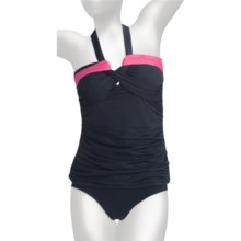 Anne Cole Bandeaukini Swimsuit - Solid Bottom (For Women) in Navy - Closeouts