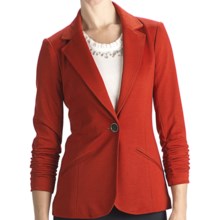 Anthracite R Ponte Knit Blazer - 3/4 Sleeve (For Women) in American Beauty - Closeouts