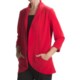 Anthracite Shawl Collar Cocoon Jacket (For Women)