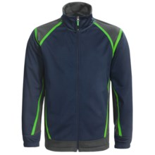 Antigua Golf Jacket - Soft Shell, Full Zip (For Men) in Navy - Closeouts