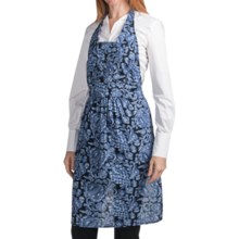 April Cornell Cotton Apron in Vineyard Indigo - Closeouts