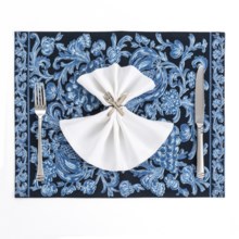 April Cornell Cotton Placemat in Vineyard Indigo - Closeouts