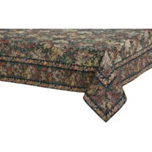 April Cornell Cotton Tablecloth - 60x108” in Porcelain Paisley Indigo - Closeouts