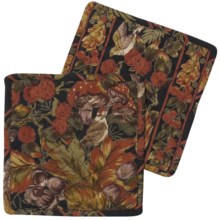April Cornell Pot Holders - Set of 2 in Forest Black - Closeouts