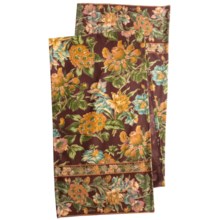 April Cornell Table Runner - 13x72” in Flower Market Chocolate - Closeouts