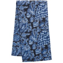 April Cornell Waffle Weave Kitchen Towel in Vineyard Indigo - Closeouts