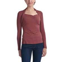 Apropos Mandy Stretch Jersey Shirt - Long Sleeve (For Women) in Spice - Closeouts