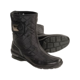 Aquatalia by Marvin K. Boom Weatherproof Boots - Quilted Microfiber, Leather Trim (For Women) in Black