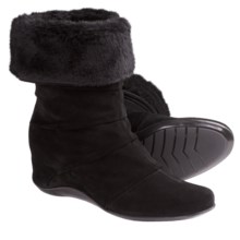 Aquatalia by Marvin K. Vault 3 Boots (For Women) in Black Suede - Closeouts