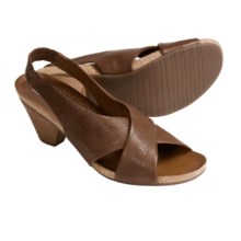 Ara Barcelona Leather Sandals - Sling-Backs (For Women) in Brown Pebble - Closeouts