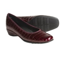 Ara Gella Croc Print Patent Leather Shoes - Wedge Heel (For Women) in Garnet - Closeouts