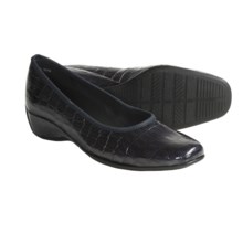 Ara Gella Croc Print Patent Leather Shoes - Wedge Heel (For Women) in Mystic - Closeouts