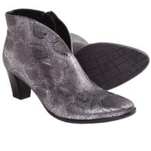 Ara Tala Ankle Boots - Side Zip (For Women) in Silver Snake Print - Closeouts