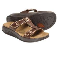 Aravon Riley Sandals - Leather (For Women) in Brown - Closeouts