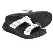 Aravon Riley Sandals - Leather (For Women) in White - Closeouts