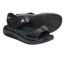Aravon Rita Sandals - Leather (For Women) in Black - Closeouts