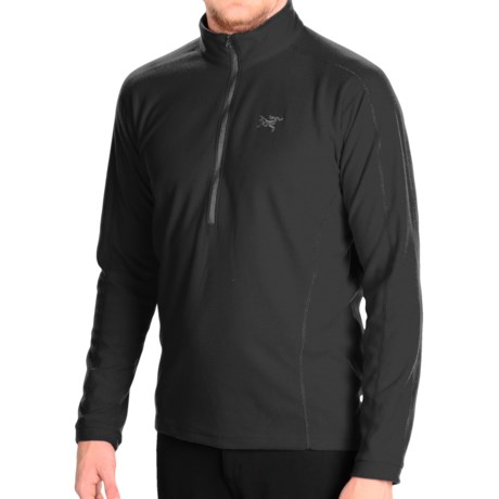 Arc’teryx Delta LT Polartec® Fleece Pullover - Zip Neck (For Men) in Black