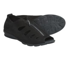 Arche Denzor Top Zip Sandals - Nubuck (For Women) in Black - Closeouts