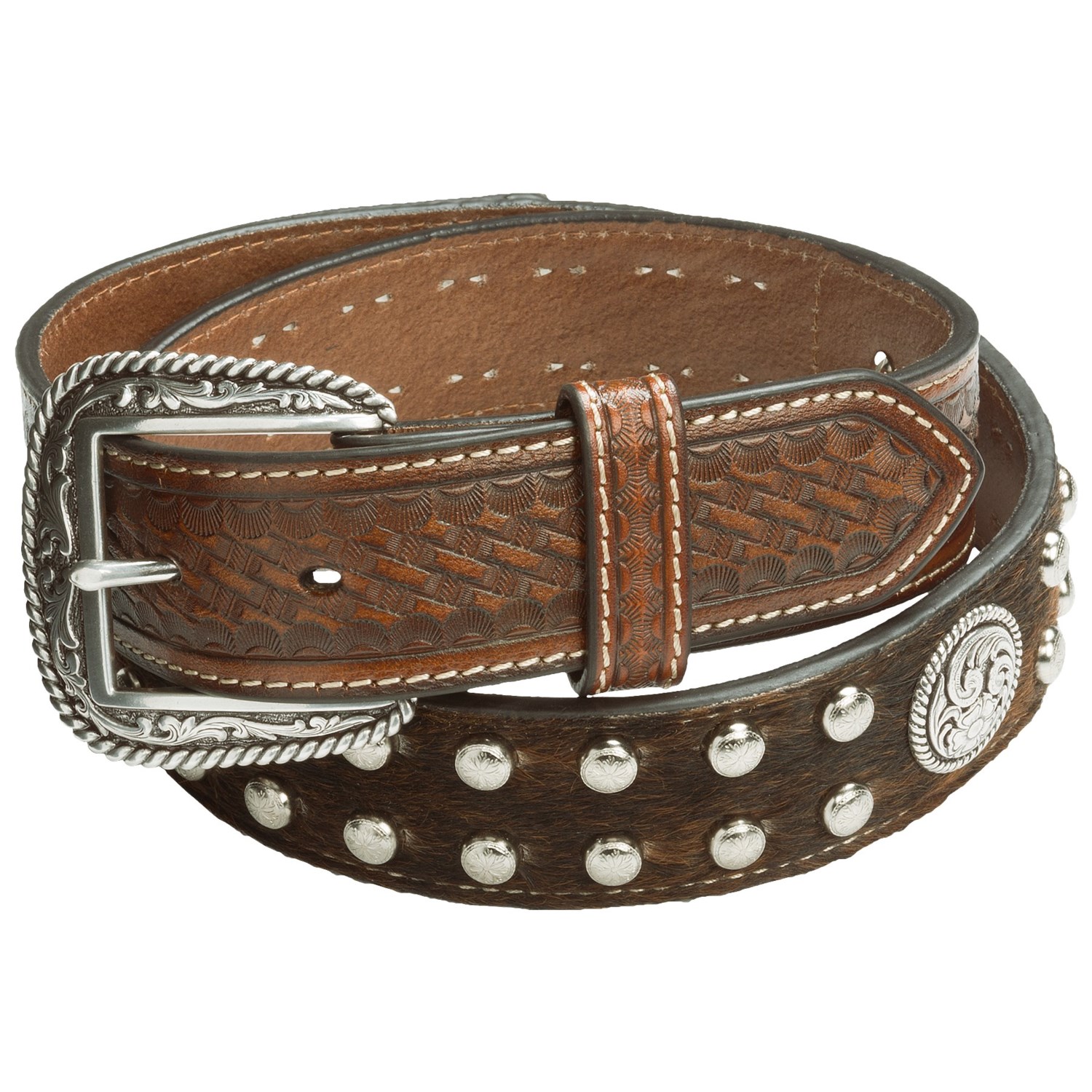 Ariat Concho and BasketWeave Belt (For Men) Save 57