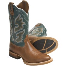 Ariat Cyclone Cowboy Boots - Leather, W-Toe (For Men) in Wicker/Oasis Green - Closeouts